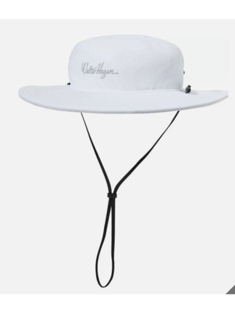 Water Hagen Men's White Wide Brim Sun Golf Hat Adjustable Vented NWT $30